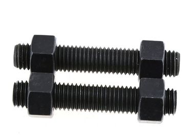Black Anodized Threaded Double Ended Bolt M4 - M48 Customization Acceptable