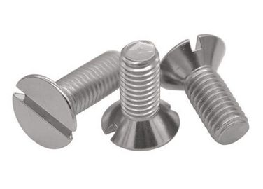 M6 M10 Slotted Countersunk Head Bolt , Stainless Steel CSK Head Bolt DIN 963
