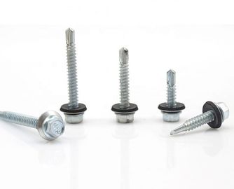 Carbon Steel Bolt And Nut Assembly With Rubber Washer DIN Standard